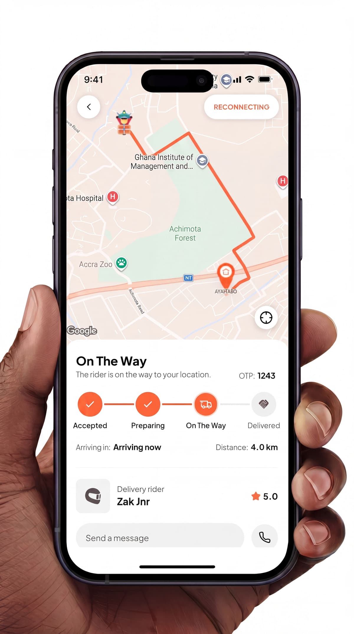 GrabGo App Mockup